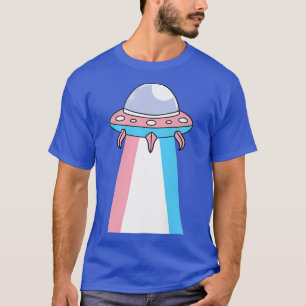 Camiseta Transgênero de Ufo do Orgulho Trans