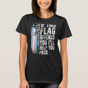 Camiseta Transgênero Se Este Sinalizador Ofender Você Ar 15