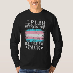 Camiseta Transgênero Se Este Sinalizador Ofender Você O Arc