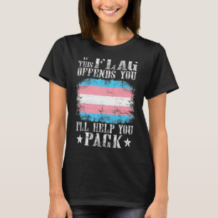 Camiseta Transgênero Se Este Sinalizador Ofender Você O Arc
