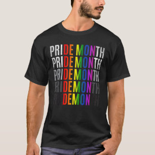 Camiseta Transgêneros LGBT de Orgulho gay mês do Demônio do