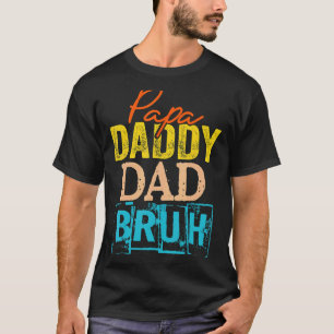 Camiseta Transição para Pais Retroativos Papá Dada Pai Pai