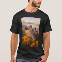 Transilvania Romênia Ilustração Arte de Viagem Vin