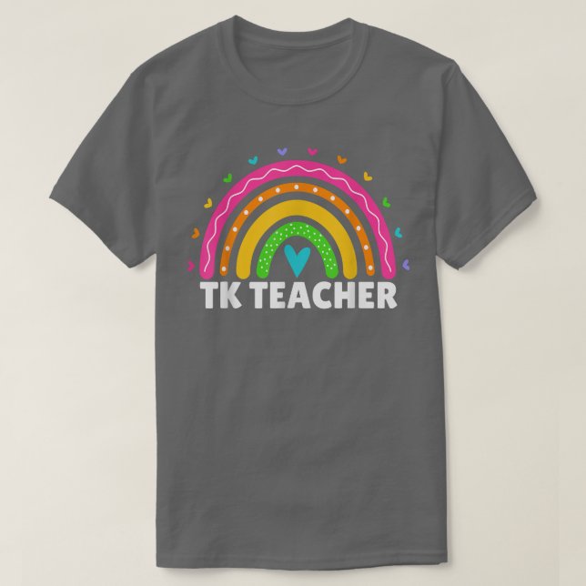 Camiseta Transitional Kindergarten Teacher Rainbow Women TK (Frente do Design)