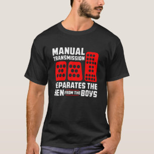 Camiseta Transmissão Manual Masculina Separa Homens de Meni