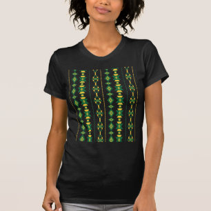 Camiseta Transparência Verde e Dourada