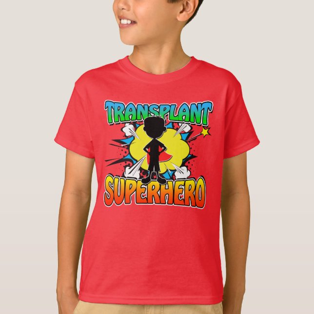 Camiseta Transplantar Destinatário do Transplante do Super- (Frente)