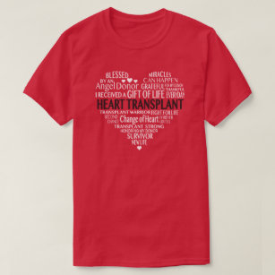 Camiseta Transplante cardíaco T-shirt Design original
