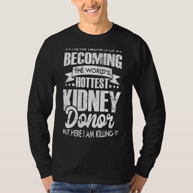 Camiseta Transplante de órgãos de dadores de rins (Frente)
