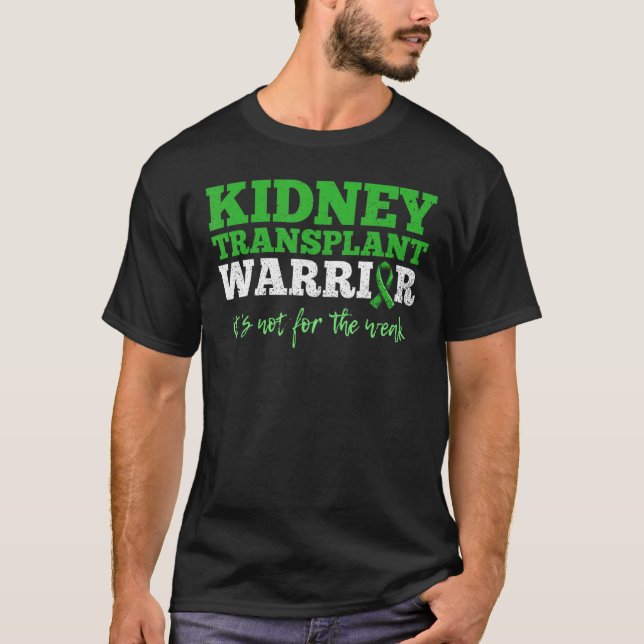 Camiseta Transplante De Órgãos Para Um Destinatário Renal (Frente)