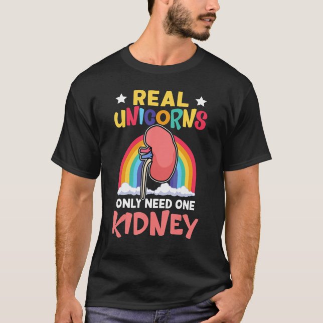 Camiseta Transplante De Órgãos Unicórnios Reais Precisam Ap (Frente)