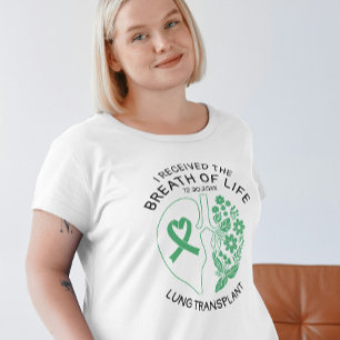 Camiseta Transplante de Pulmão Floral Sopro de Vida Luz Per