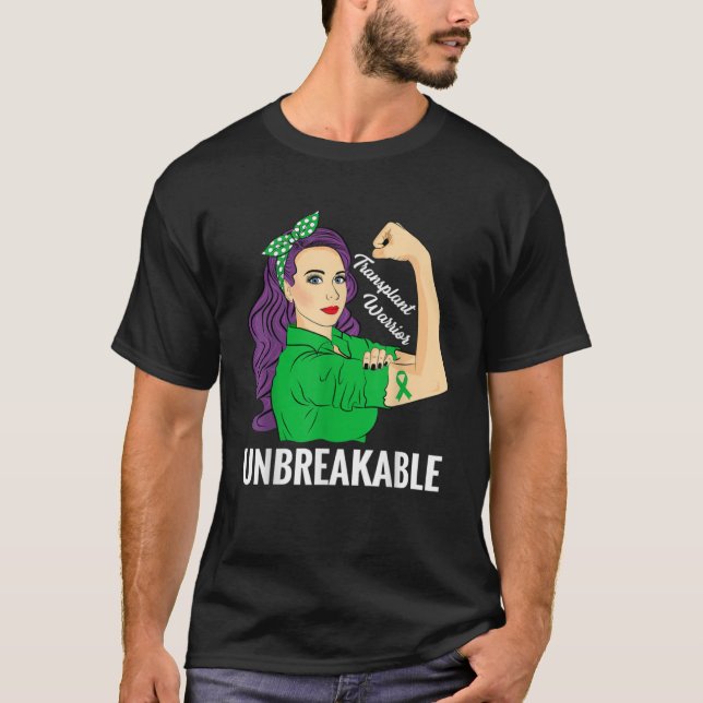 Camiseta Transplante Guerreiro Orgânico Inquebrável Awarene (Frente)