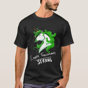 Camiseta Transplante hepático Unicórnio Forte
