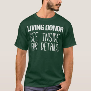 Camiseta Transplante renal Doador vivo Ver Dentro