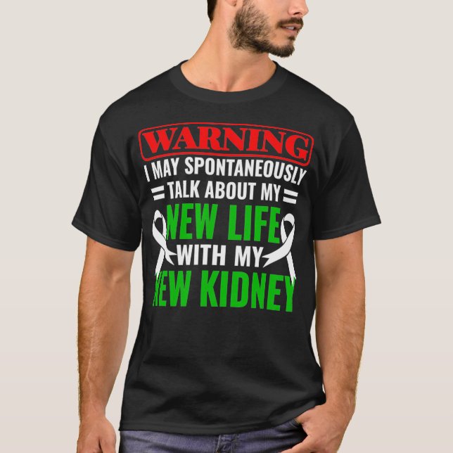 Camiseta transplante renal receptor do rim diálise (Frente)