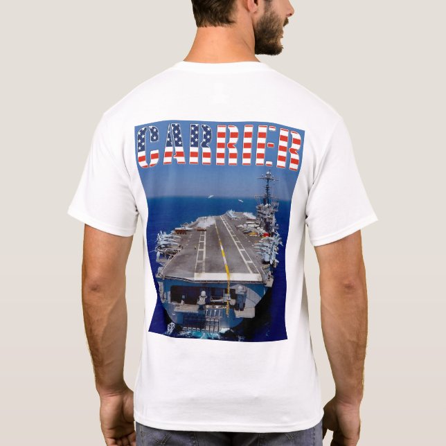 Camiseta TRANSPORTADOR DE AERONAVES DOS EUA - Arco/Stern (Verso)