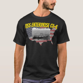 Camiseta Transportadora de aeronave WII USS Enterprise CV6 