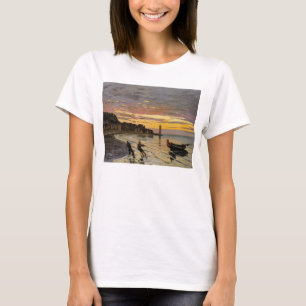 Camiseta Transportando um barco em terra, Honfleur por