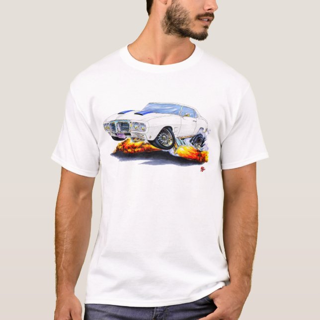 Camiseta Transporte 1969 de Pontiac Firebird Am (Frente)