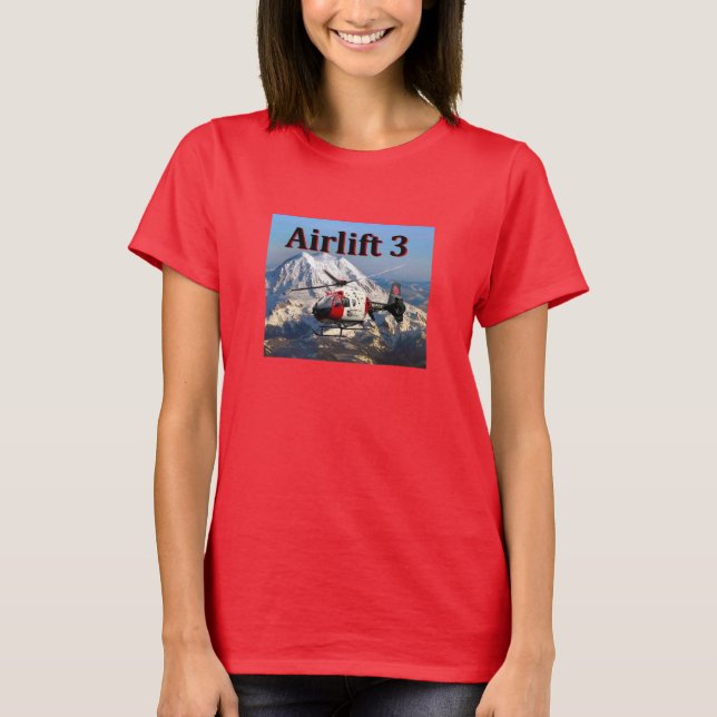 Camiseta Transporte aéreo 3 que serve… (Frente)