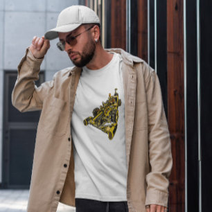 Camiseta Transporte Automóvel Race Steampunk