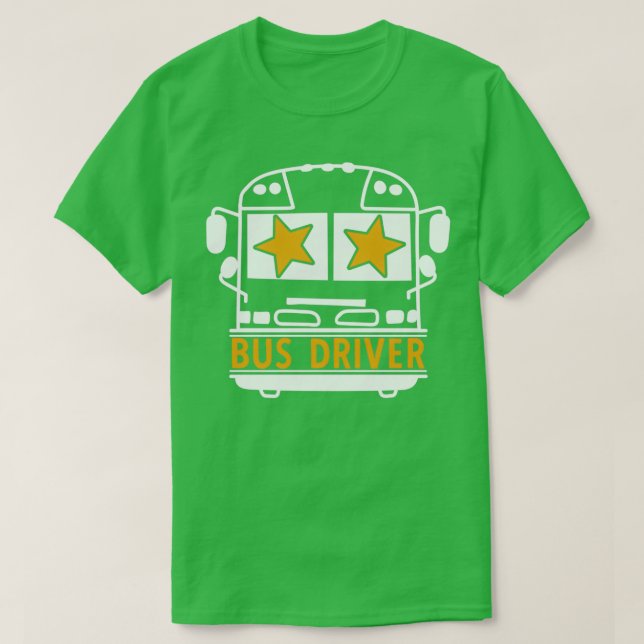 Camiseta Transporte de treinador de melhor barramento (Frente do Design)
