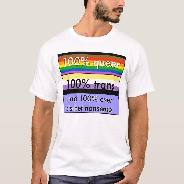 Camiseta Transporte estranho, nonbinary, e sobre o absurdo (Frente)