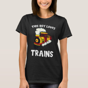 Camiseta Transporte ferroviário de comboios Vapor Locomotiv