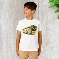 Transporte Público de Barramento de Cidade Amarelo