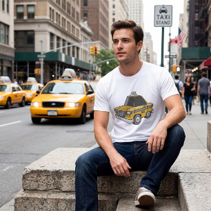 Camiseta Transporte Urbano de Táxi Amarelo
