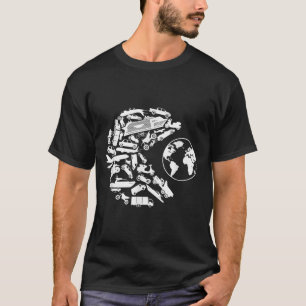 Camiseta Transportes Eats Proteção do Ambiente da Terra