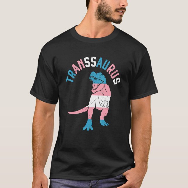 Camiseta Transsaurus Dinosaur Rex Transexual Lg (Frente)