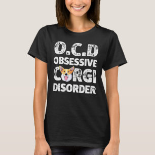 Camiseta Transtorno Obsessivo Corgi Ocd Crianças Meninos Ho