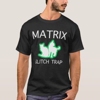 Camiseta Trap de falha de gato na matriz