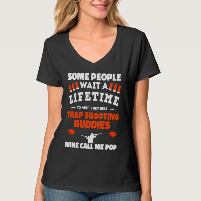 Camiseta Trap Shooting Buddies Call Me POP Trap Shooting (Frente)