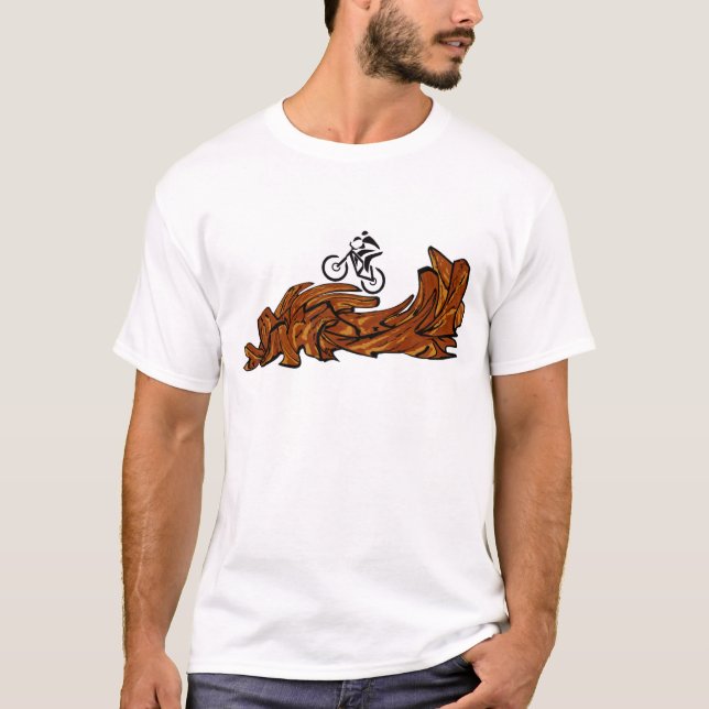 Camiseta Traquinagem da agitação da bicicleta (Frente)