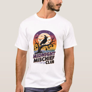 Camiseta Traquinice da Lua do Corvo de Halloween