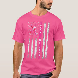 Camiseta Traseira O Cancer A Da Bandeira Americana Da Fita