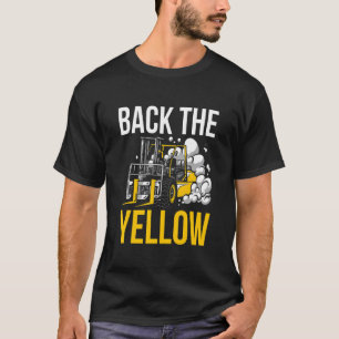 Camiseta Traseira O Driver De Elevação Amarelo