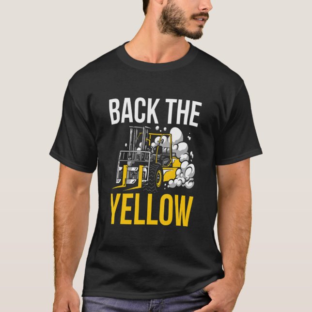 Camiseta Traseira O Driver De Elevação Amarelo (Frente)