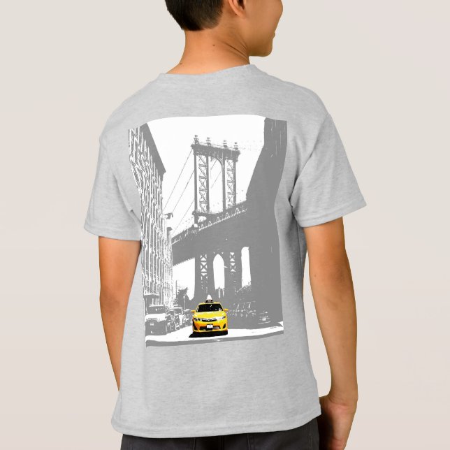 Camiseta Traseiro de Nova Iorque, Brooklyn Yellow Taxi Boys (Verso)