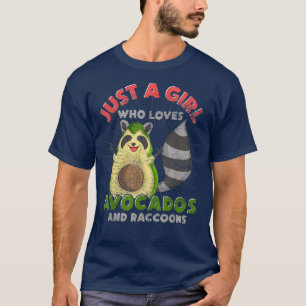 Camiseta Trash Panda Apenas Uma Menina Que Ama Avocados E R