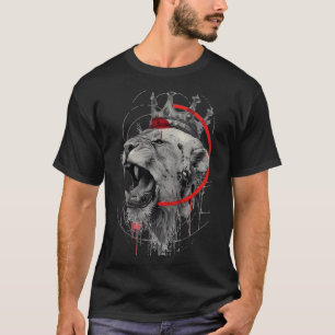 Camiseta Trash Polka Leão Coroado Rugindo