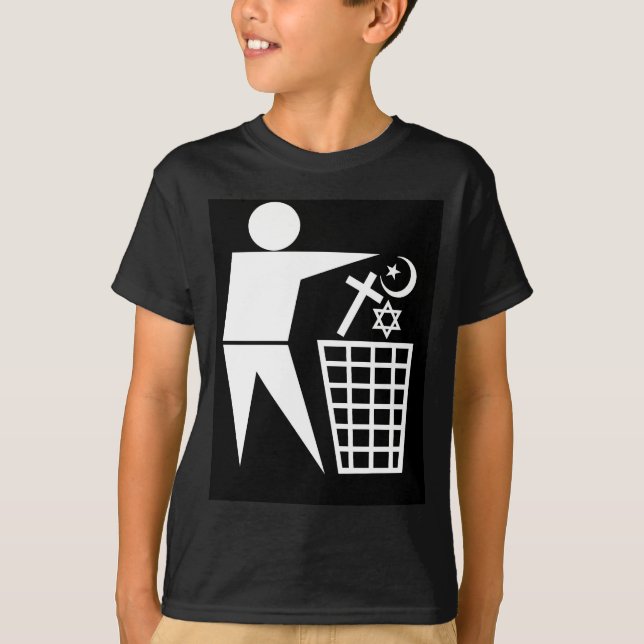 Camiseta Trash_Religion_w-on-b_no-site (Frente)