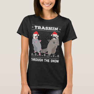 Camiseta Trashin Através Da Gangue De Lixo Da Neve