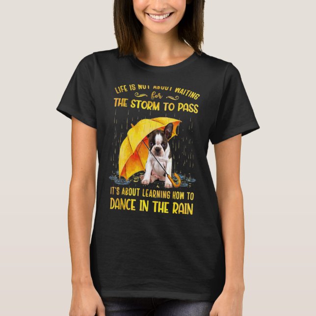 Camiseta Trata-se de aprender a dançar no bosto da chuva (Frente)