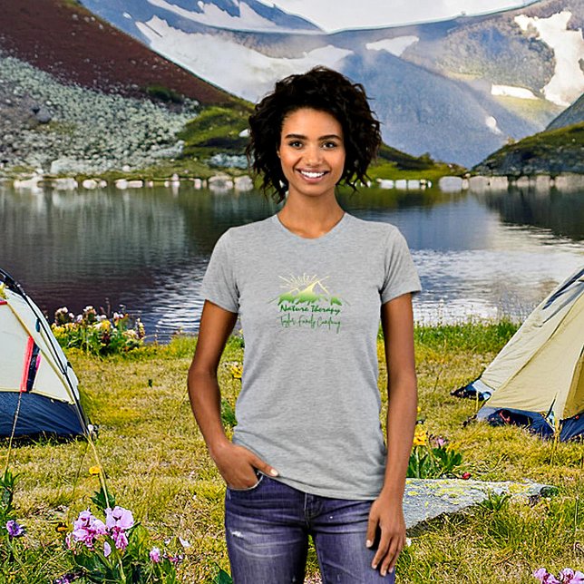 Camiseta Tratamento da natureza Camping familiar personaliz (Criador carregado)