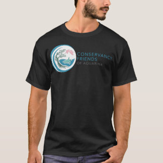 Camiseta Tratamento Horizontal do Logotipo de Amigos de Con
