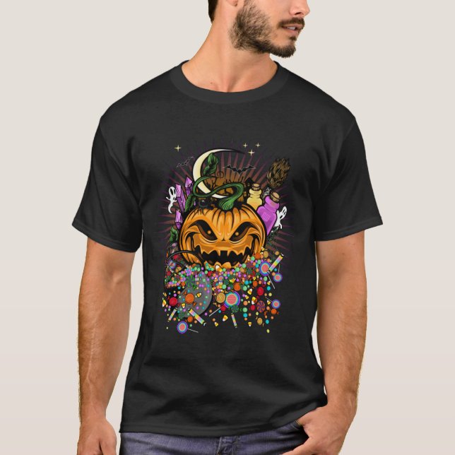 Camiseta Tratamentos de Halloween (Frente)